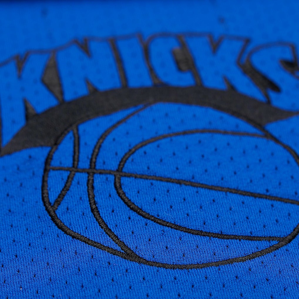 Mitchell & Ness New York Knicks x Purple Brand Button-Up Shooting Shirt Navy