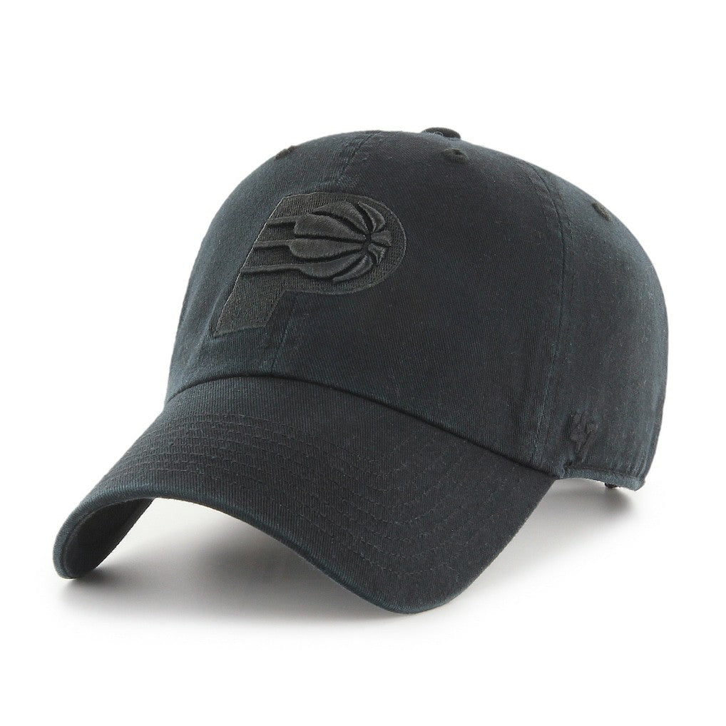47 brand Indiana Pacers '47 Primary Logo Clean Up Adjustable Hat Black