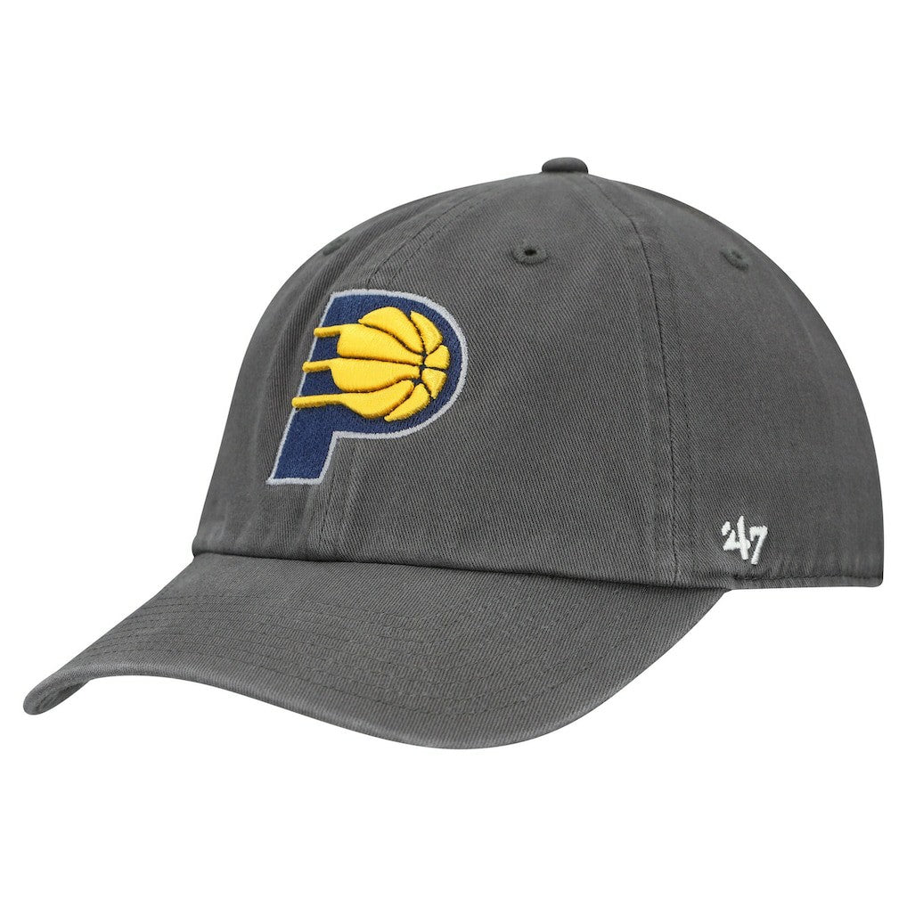 47 brand Indiana Pacers '47 Primary Logo Clean Up Adjustable Hat Charcoal