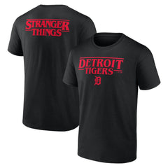 Detroit Tigers Stranger Things Logo Lockup T-Shirt Sale