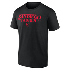 San Diego Padres Stranger Things Logo Lockup T-Shirt for sale