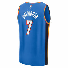 Fanatics Chet Holmgren Oklahoma City Thunder 2025 NBA Finals Champions Fast Break Replica Player Jersey Blue Icon Edition