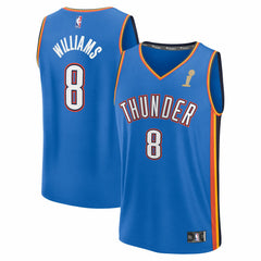 Fanatics Jalen Williams Oklahoma City Thunder 2025 NBA Finals Champions Fast Break Replica Player Jersey Blue Icon Edition