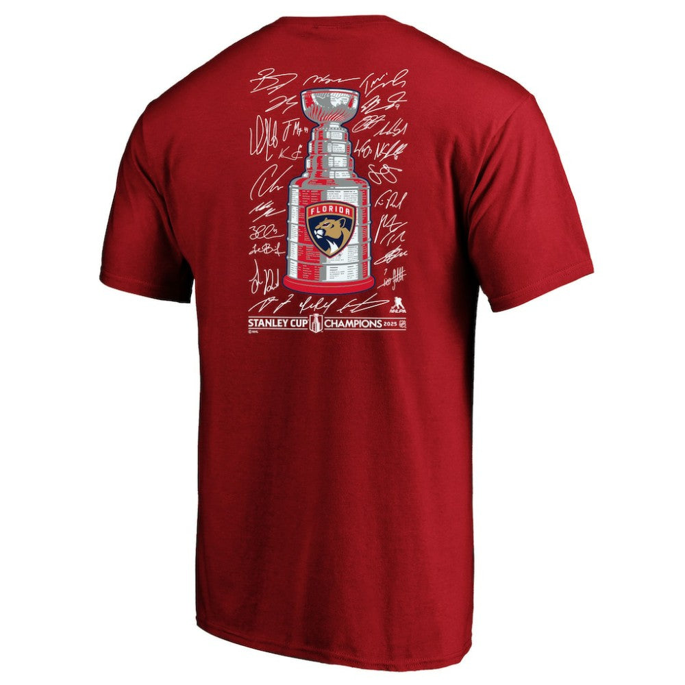 Florida Panthers Fanatics 2025 Stanley Cup Champions Big & Tall Roster T-Shirt - Red | Fanatics online