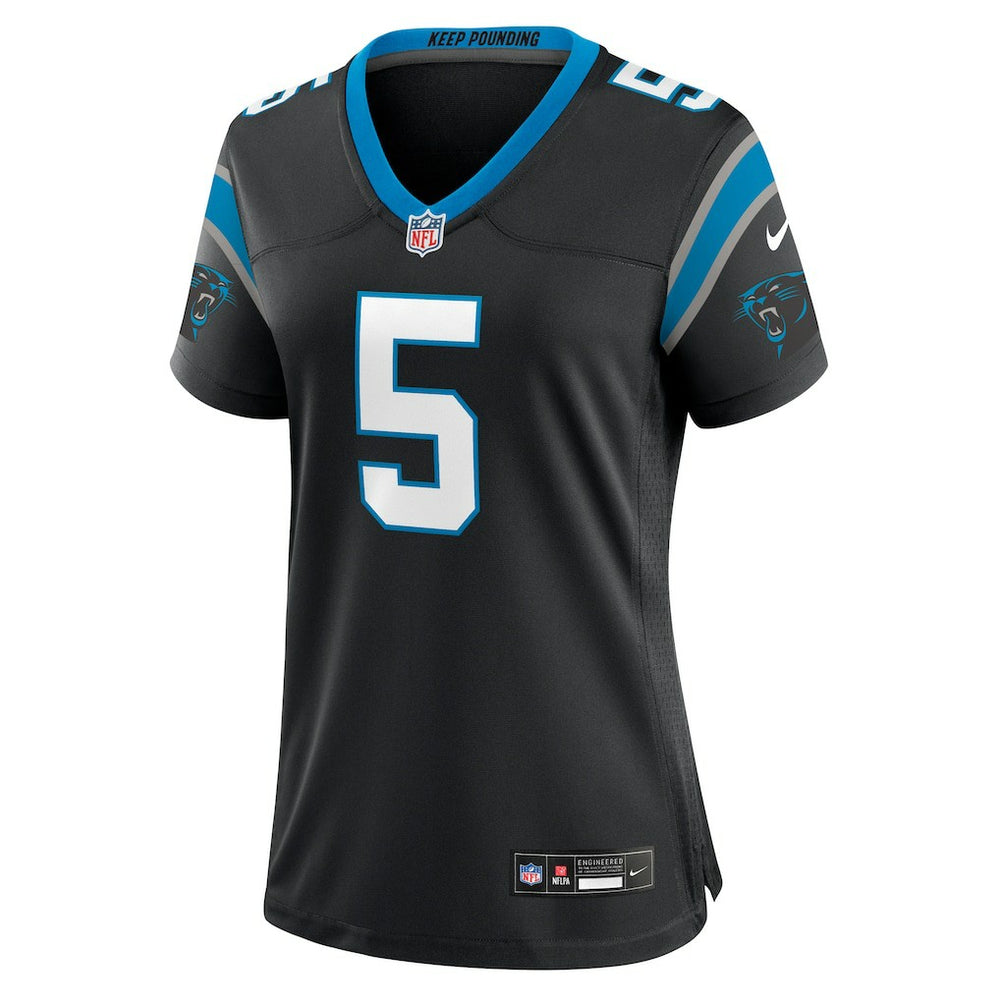Rico Dowdle Carolina Panthers Women's Team Game Jersey - Black - Nike