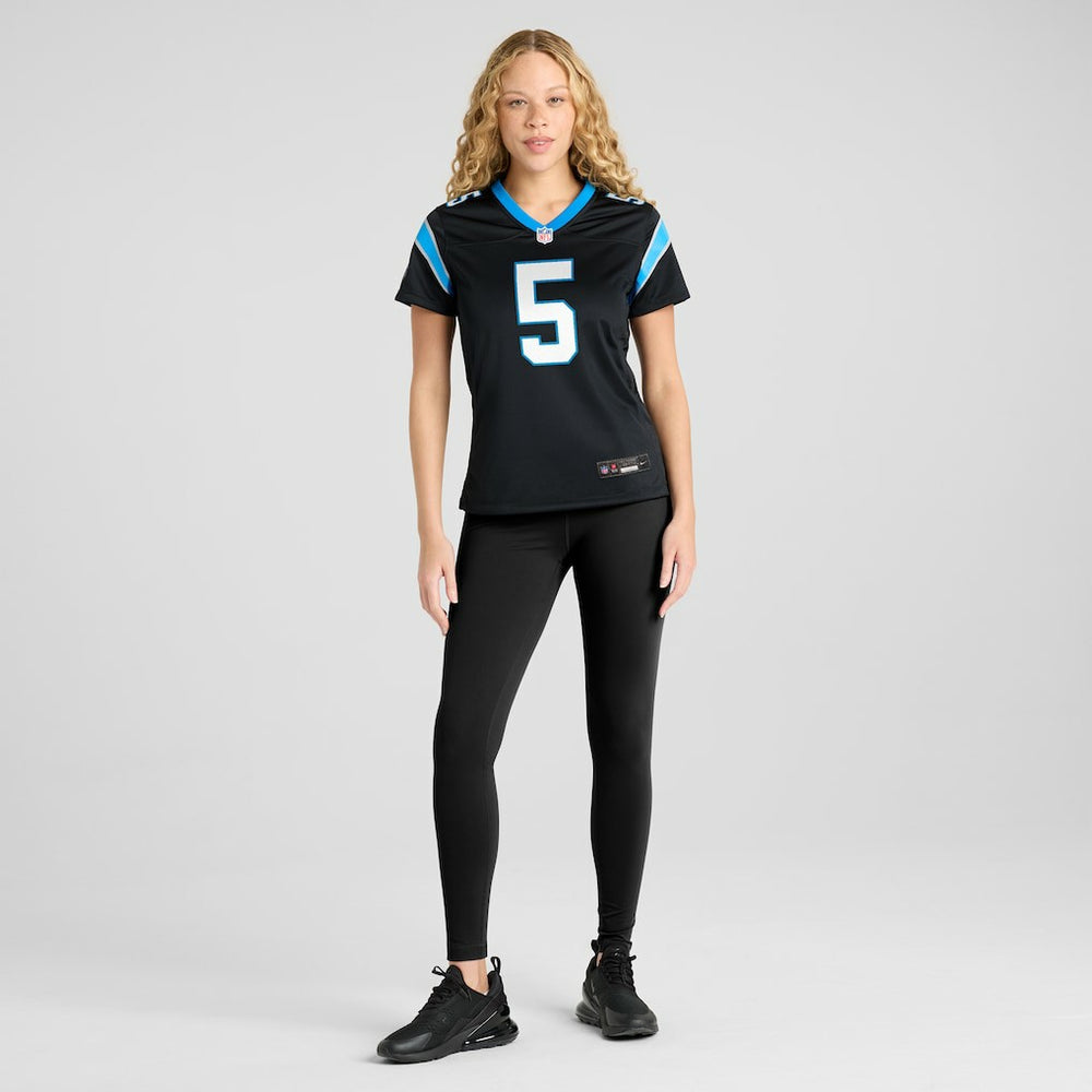 Rico Dowdle Carolina Panthers Women's Team Game Jersey - Black - Nike
