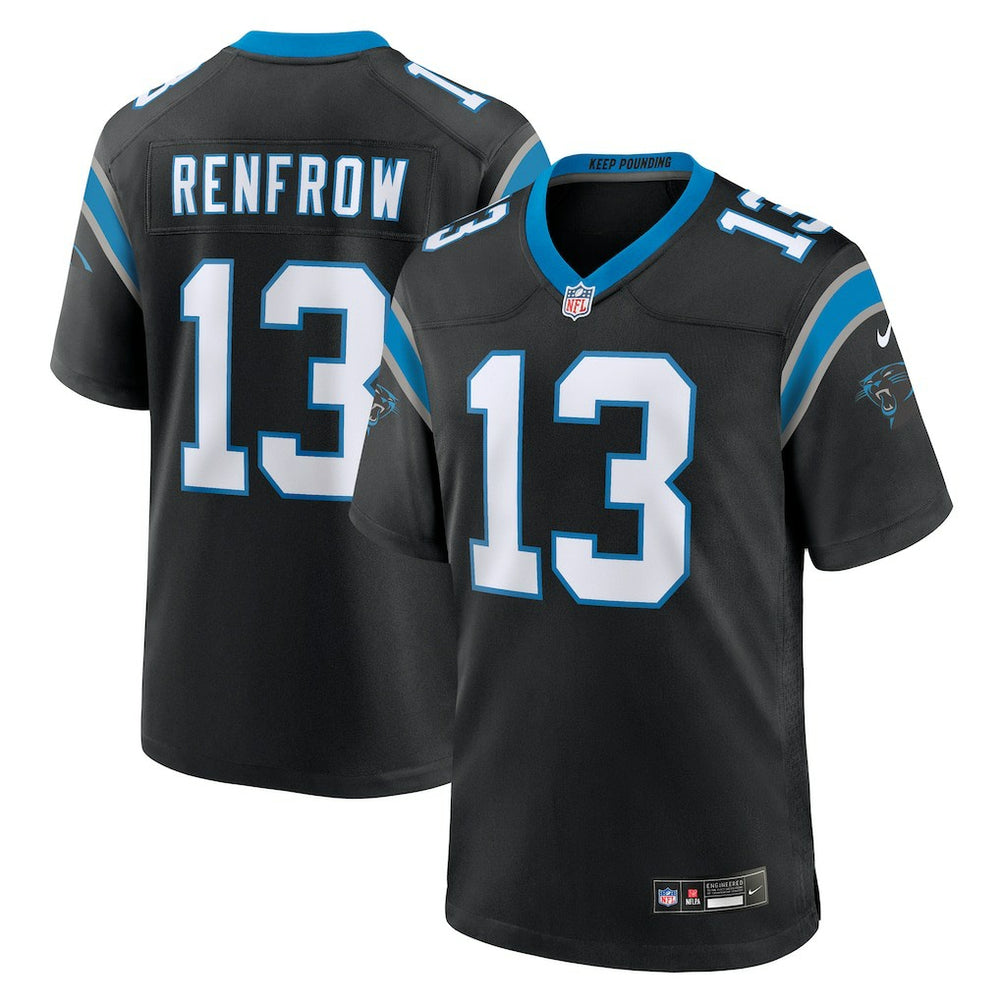 Hunter Renfrow Carolina Panthers Team Game Jersey - Black - Nike