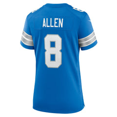 Kyle Allen Detroit Lions Women's Team Game Jersey - Blue - Nike