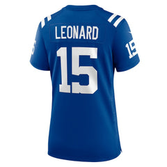 Riley Leonard Indianapolis Colts Women's Team Game Jersey - Royal - Nike