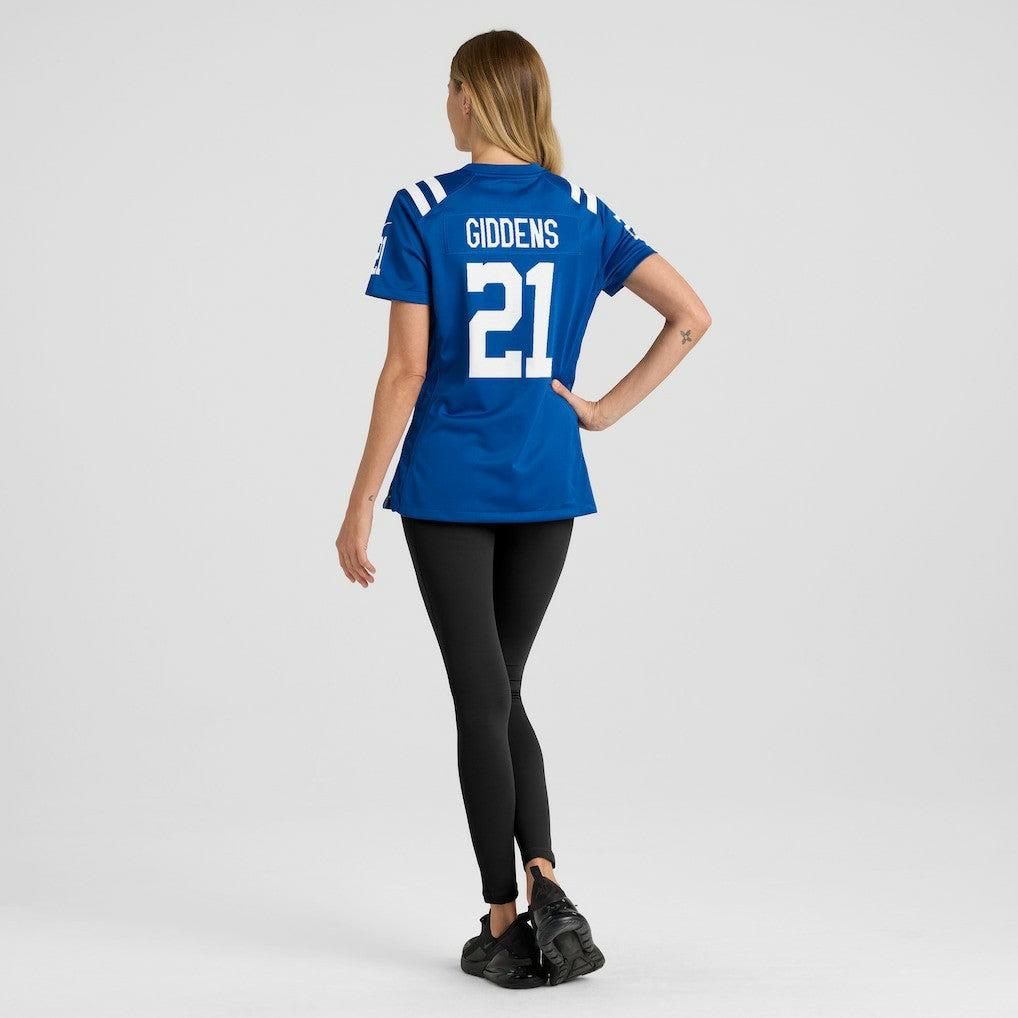DJ Giddens Indianapolis Colts Women's Team Game Jersey - Royal - Nike