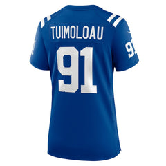 JT Tuimoloau Indianapolis Colts Women's Team Game Jersey - Royal - Nike