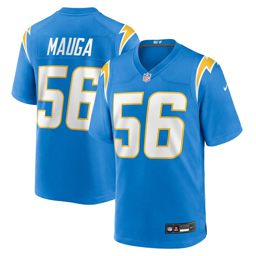 Kanai Mauga Los Angeles Chargers Team Game Jersey - Powder Blue - Nike