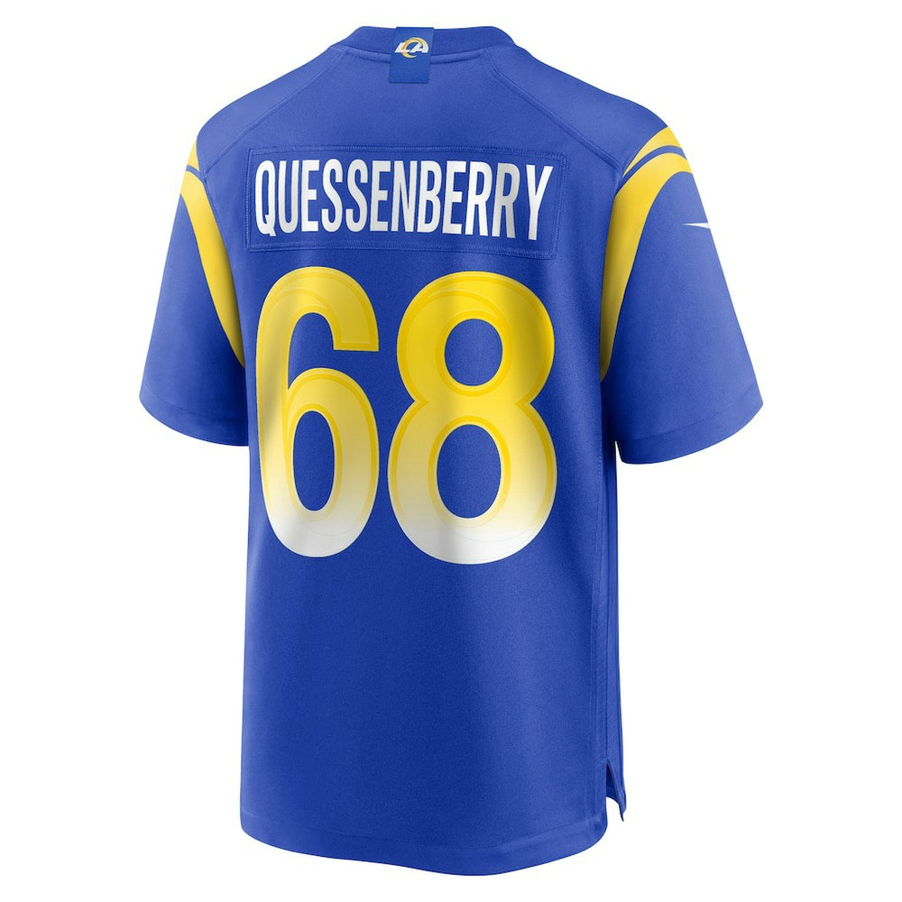 David Quessenberry Los Angeles Rams Team Game Jersey - Royal - Nike