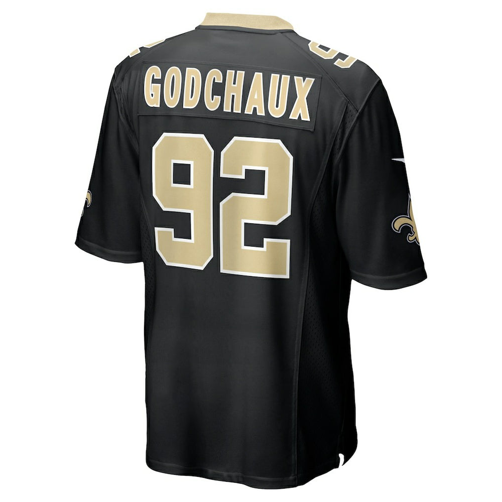 Davon Godchaux New Orleans Saints Team Game Jersey - Black - Nike