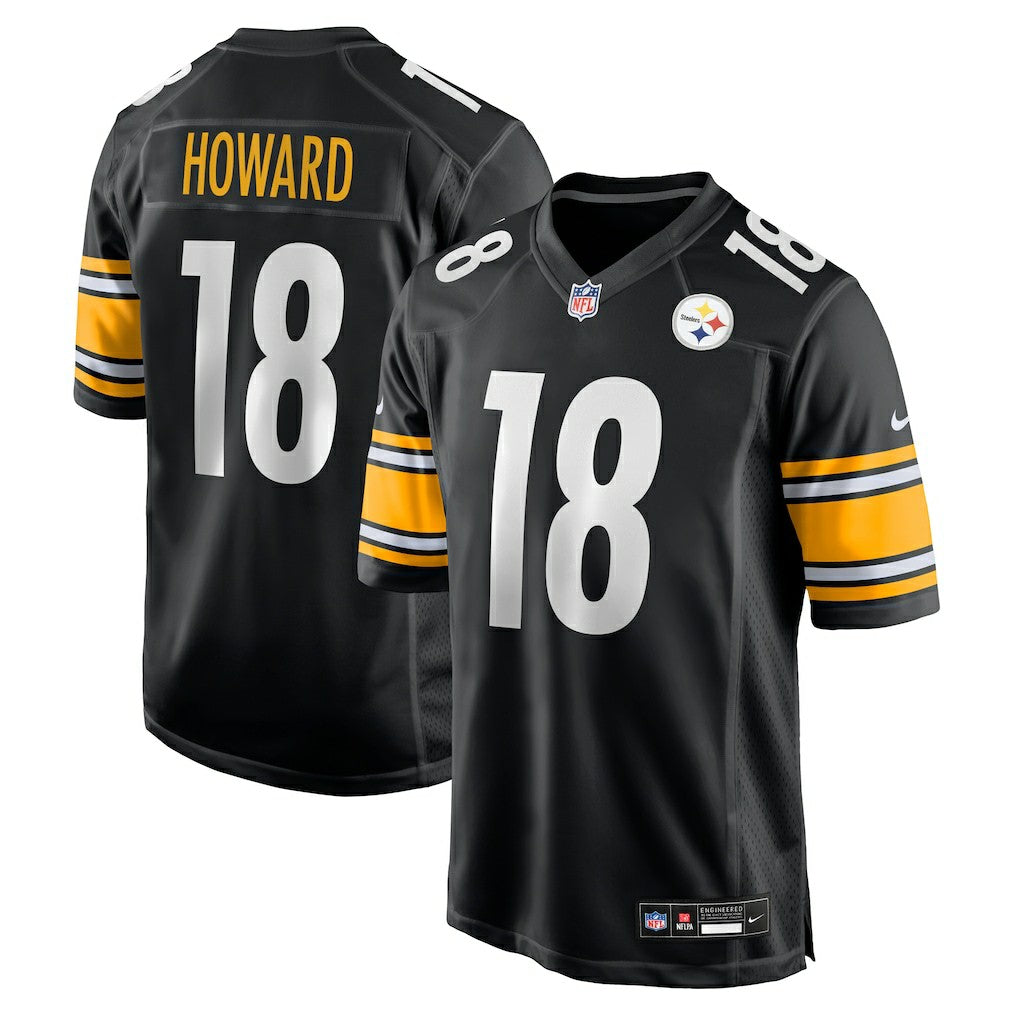 Will Howard Pittsburgh Steelers Team Game Jersey - Black - Nike