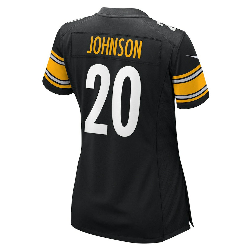 Kaleb Johnson Pittsburgh Steelers Women's Team Game Jersey - Black - Nike
