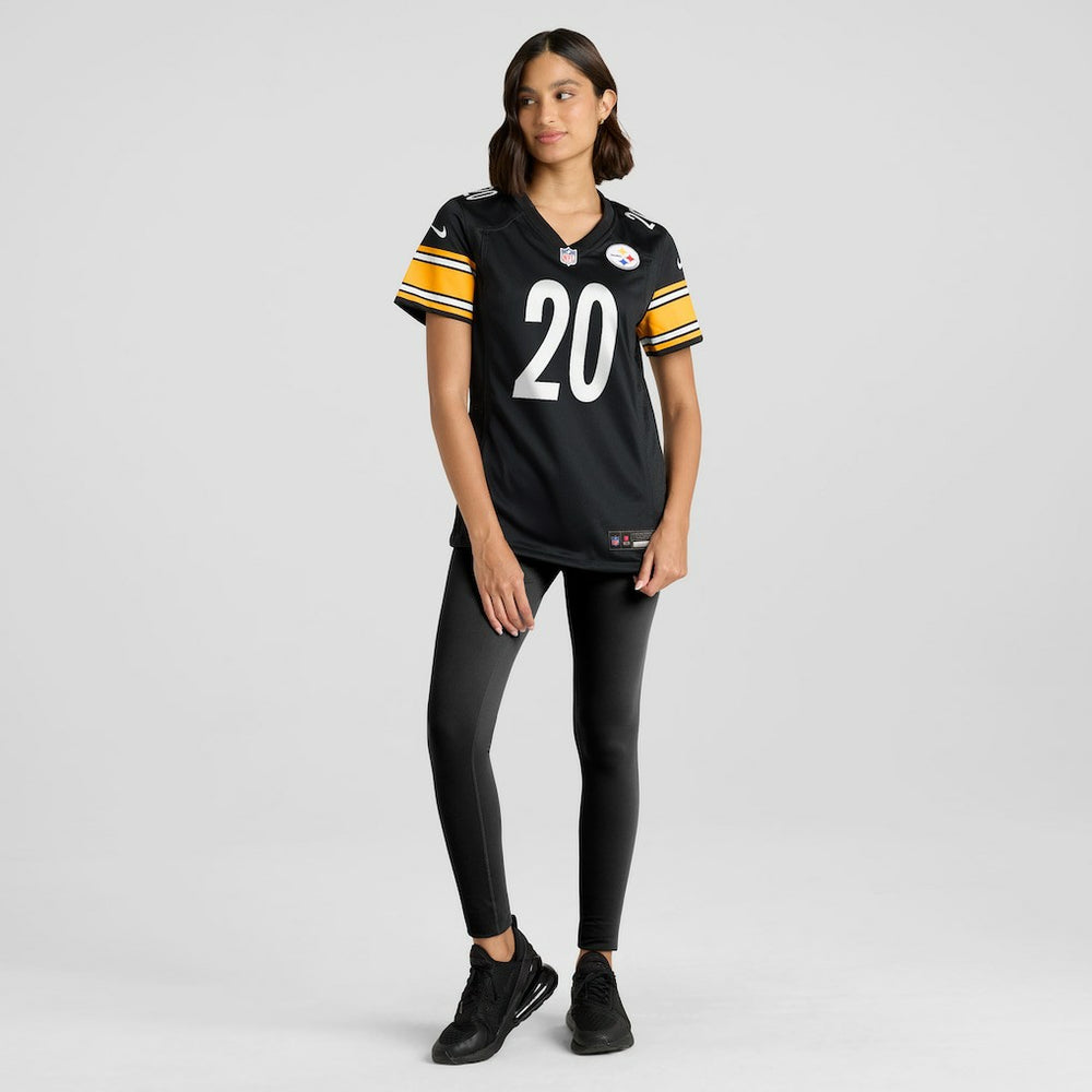 Kaleb Johnson Pittsburgh Steelers Women's Team Game Jersey - Black - Nike