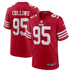 Alfred Collins San Francisco 49ers Team Game Jersey - Scarlet - Nike