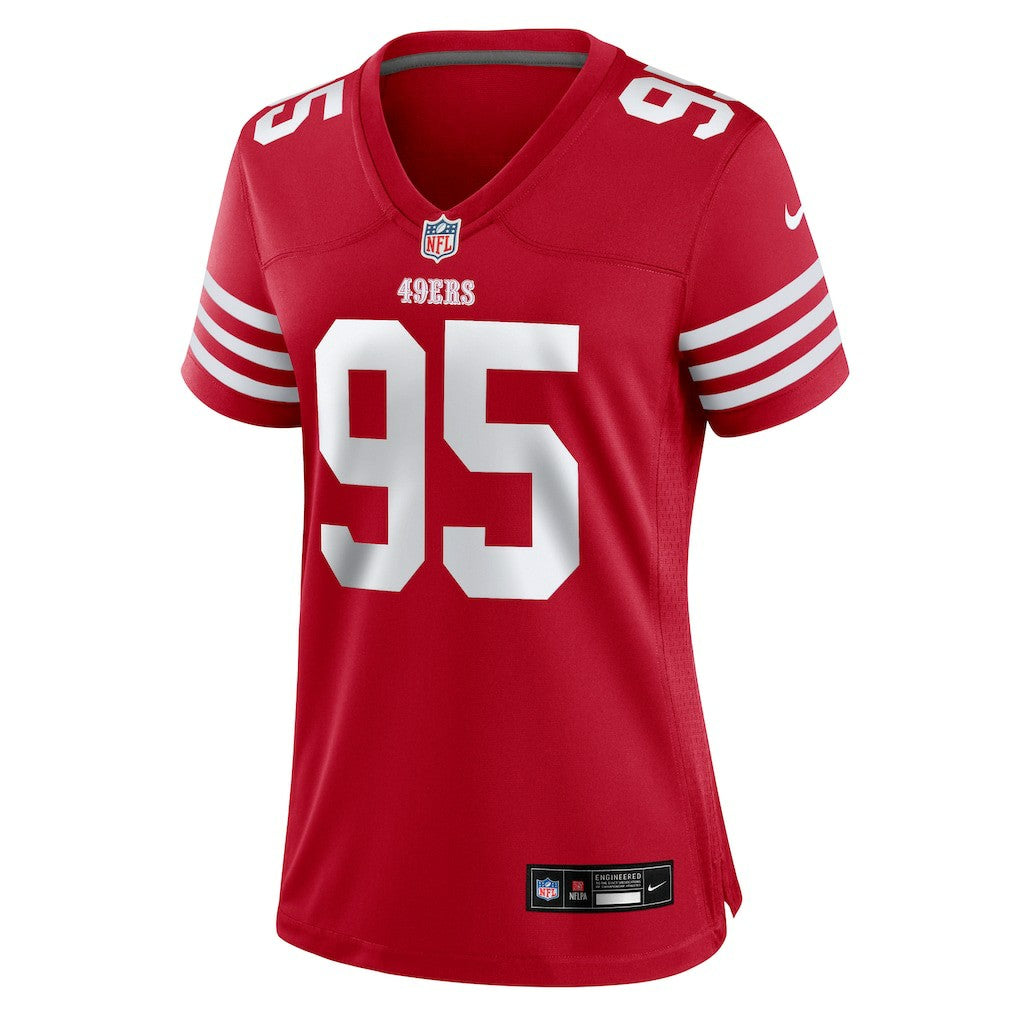 Alfred Collins San Francisco 49ers Women's Team Game Jersey - Scarlet - Nike