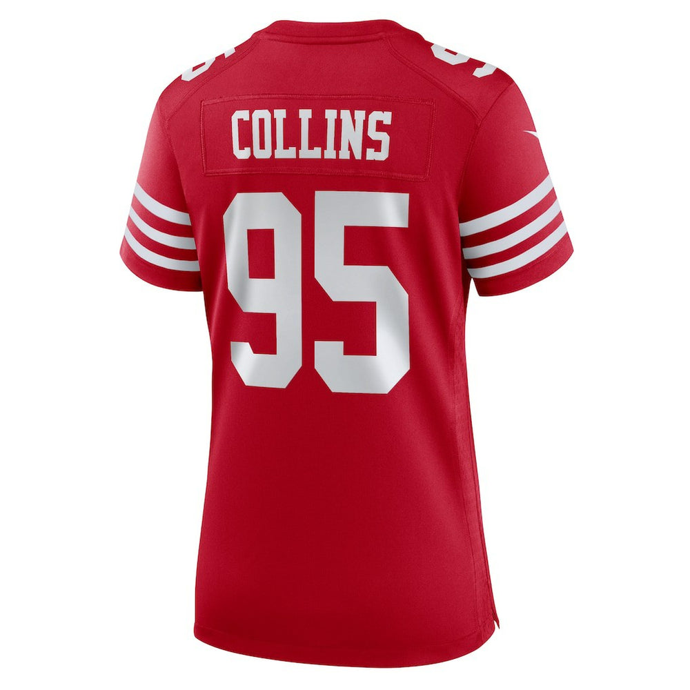 Alfred Collins San Francisco 49ers Women's Team Game Jersey - Scarlet - Nike
