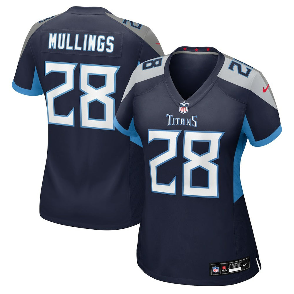 Kalel Mullings Tennessee Titans Women's Team Game Jersey - Navy - Nike