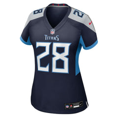 Kalel Mullings Tennessee Titans Women's Team Game Jersey - Navy - Nike
