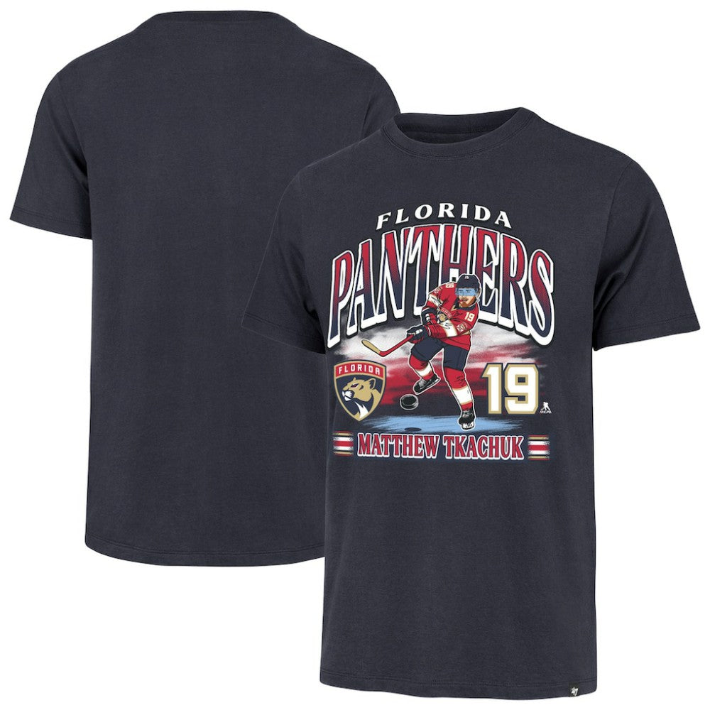 Matthew Tkachuk Florida Panthers '47 Franklin Player Name & Number T-Shirt - Navy | 47 brand Lifestyle