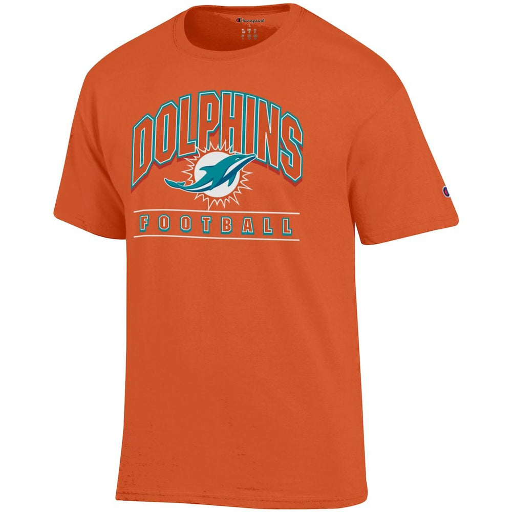 Miami Dolphins Champion Football T-Shirt - Orange - NFL