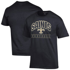 New Orleans Saints Champion Football T-Shirt - Black - NFL