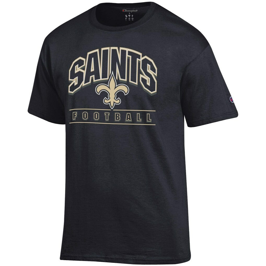 New Orleans Saints Champion Football T-Shirt - Black - NFL
