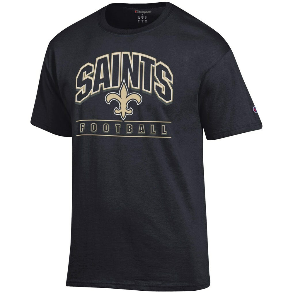 New Orleans Saints Champion Football T-Shirt - Black - NFL
