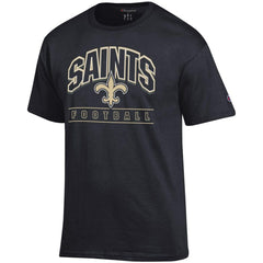New Orleans Saints Champion Football T-Shirt - Black - NFL
