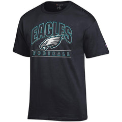 Philadelphia Eagles Champion Football T-Shirt - Black - NFL