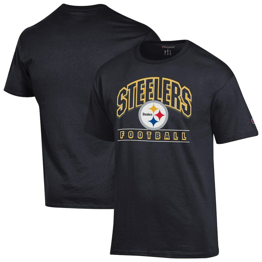 Pittsburgh Steelers Champion Football T-Shirt - Black - NFL