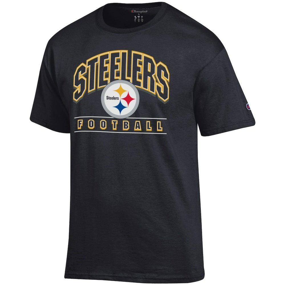 Pittsburgh Steelers Champion Football T-Shirt - Black - NFL