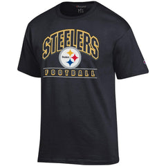 Pittsburgh Steelers Champion Football T-Shirt - Black - NFL