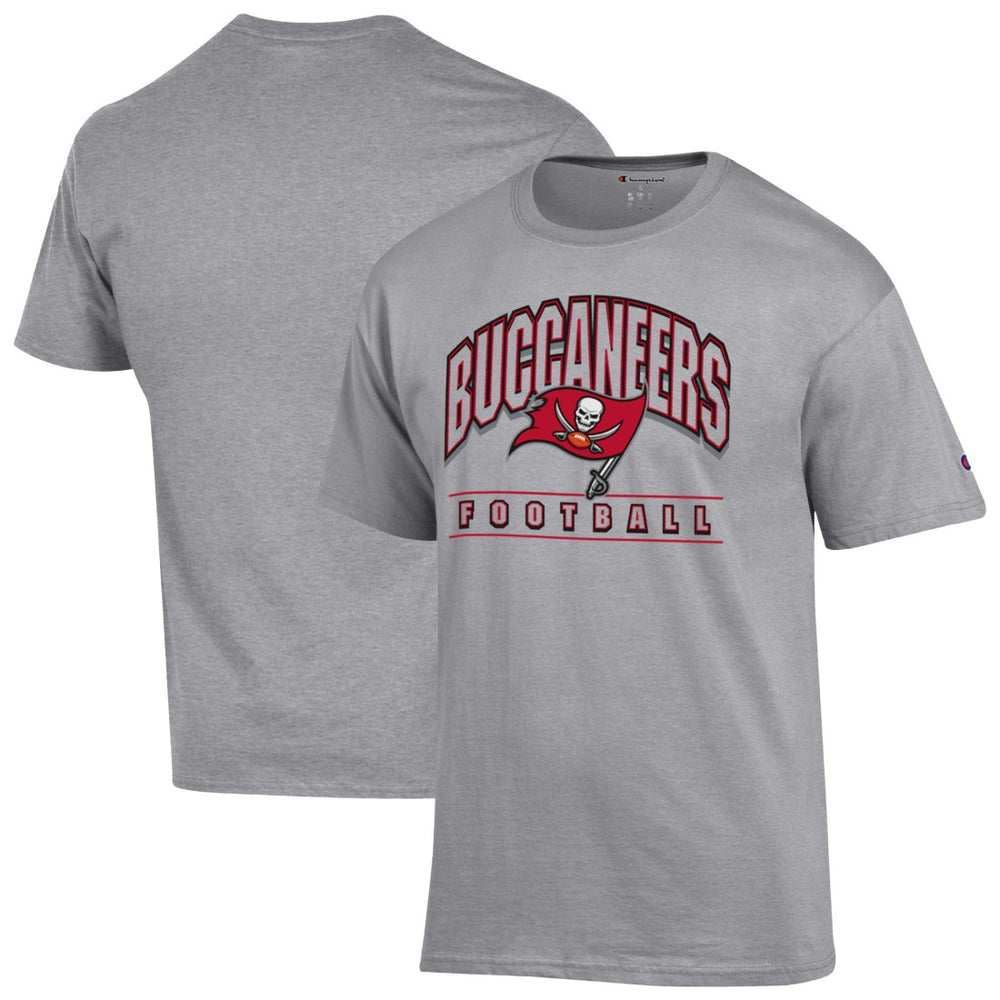 Tampa Bay Buccaneers Champion Football T-Shirt - Heather Gray - NFL