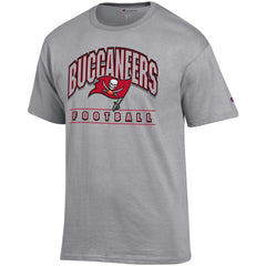 Tampa Bay Buccaneers Champion Football T-Shirt - Heather Gray - NFL