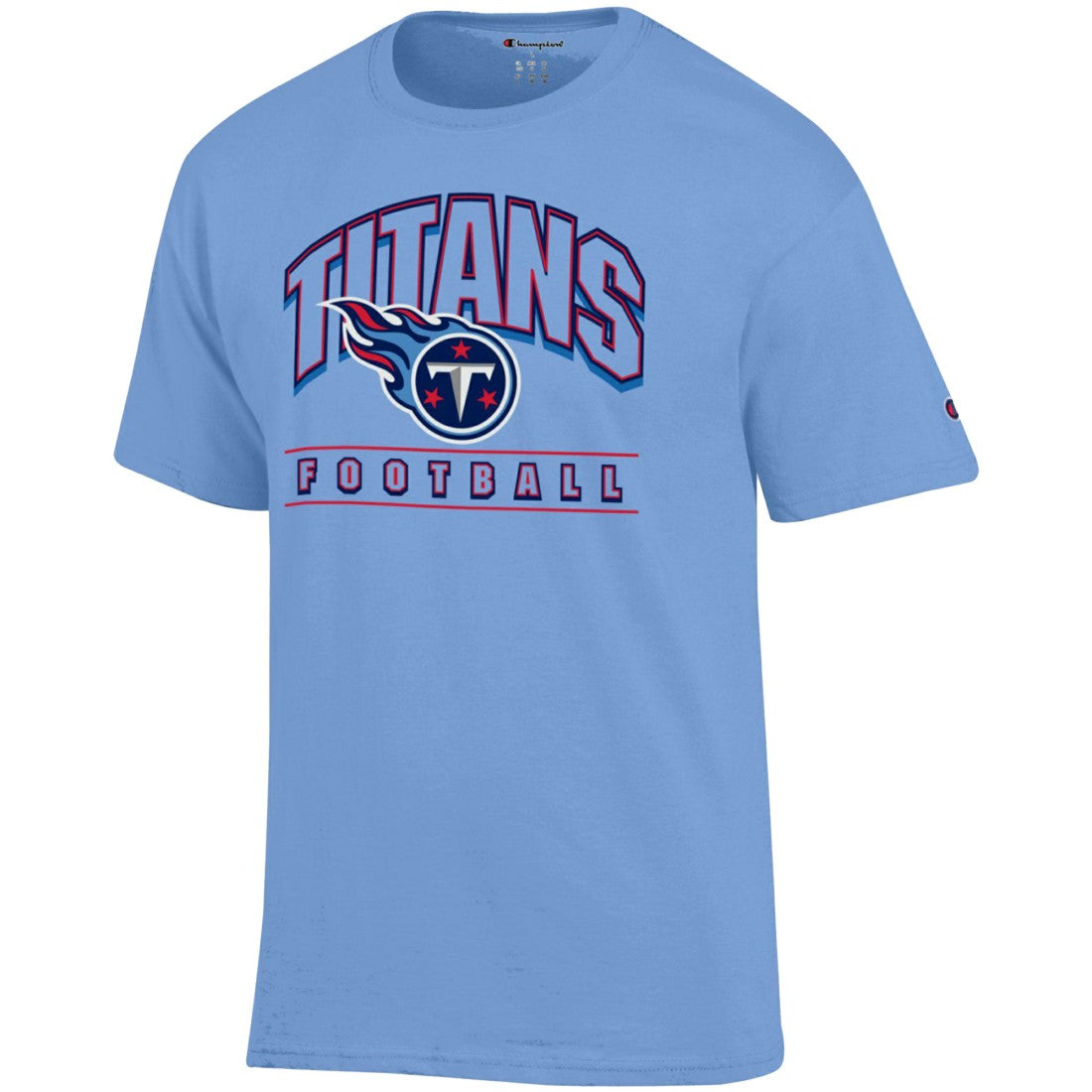 Tennessee Titans Champion Football T-Shirt - Light Blue - NFL