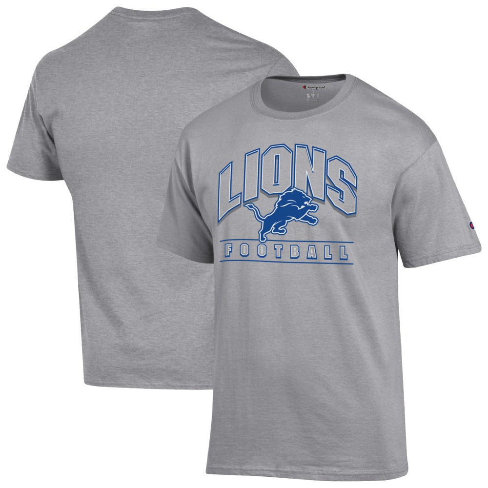 Detroit Lions Champion Football T-Shirt - Heather Gray - NFL