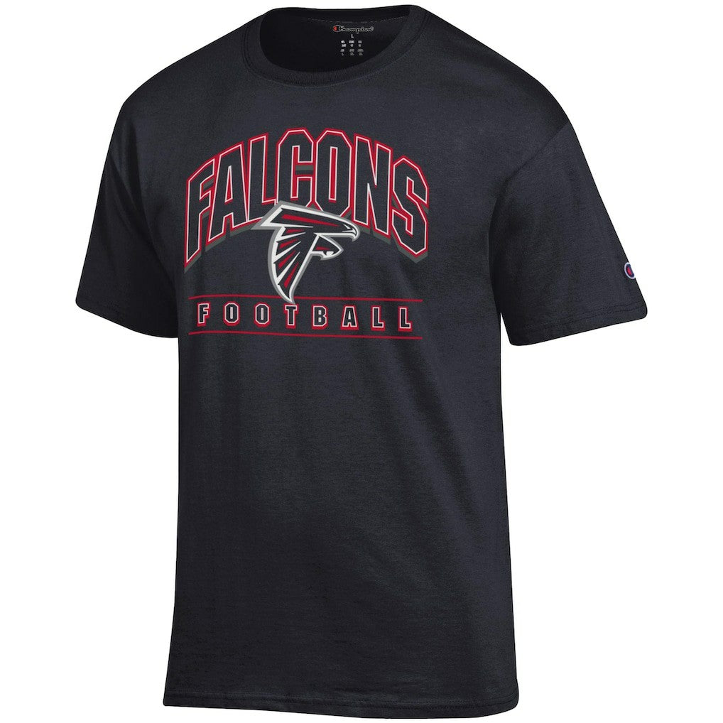 Atlanta Falcons Champion Football T-Shirt - Black - NFL