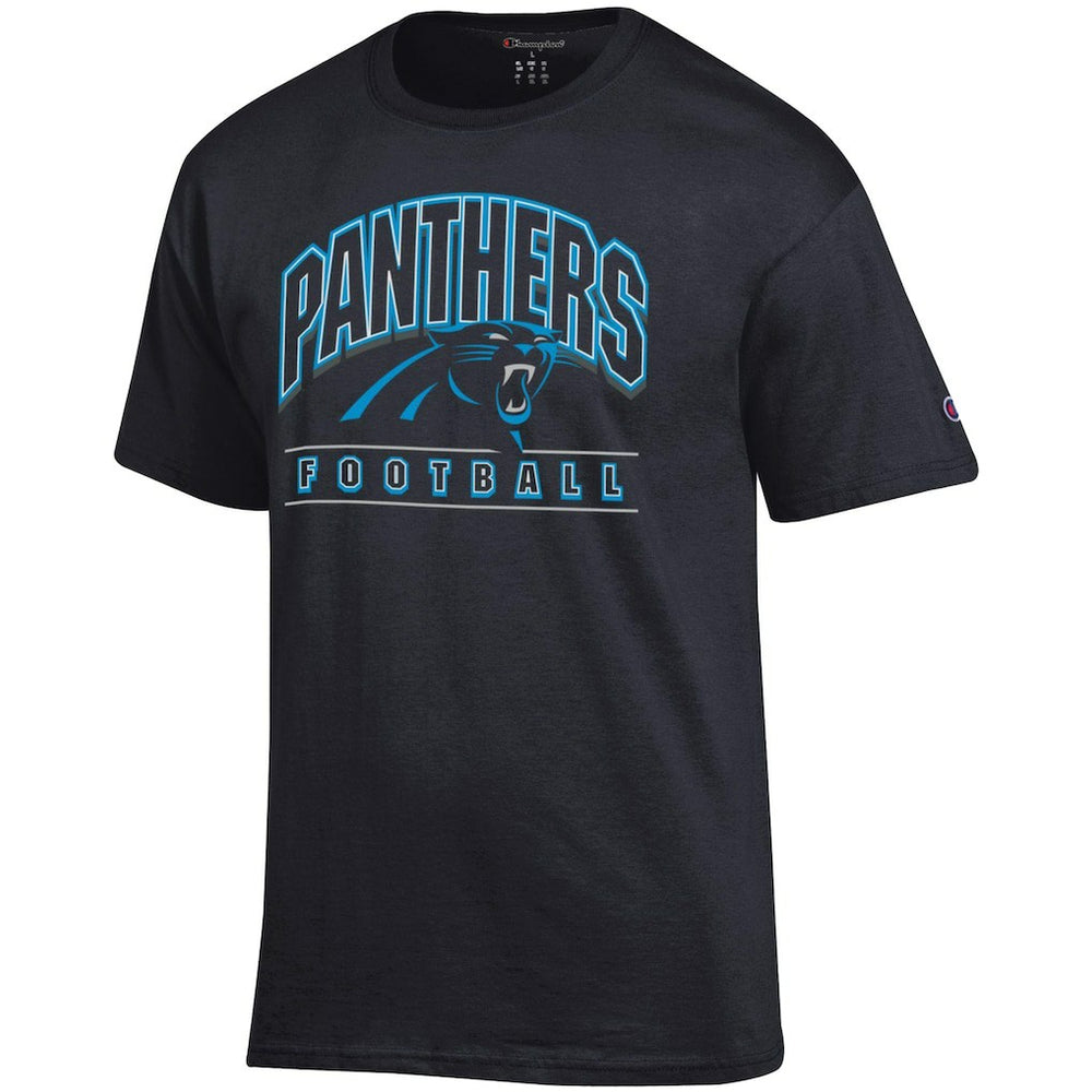 Carolina Panthers Champion Football T-Shirt - Black - NFL