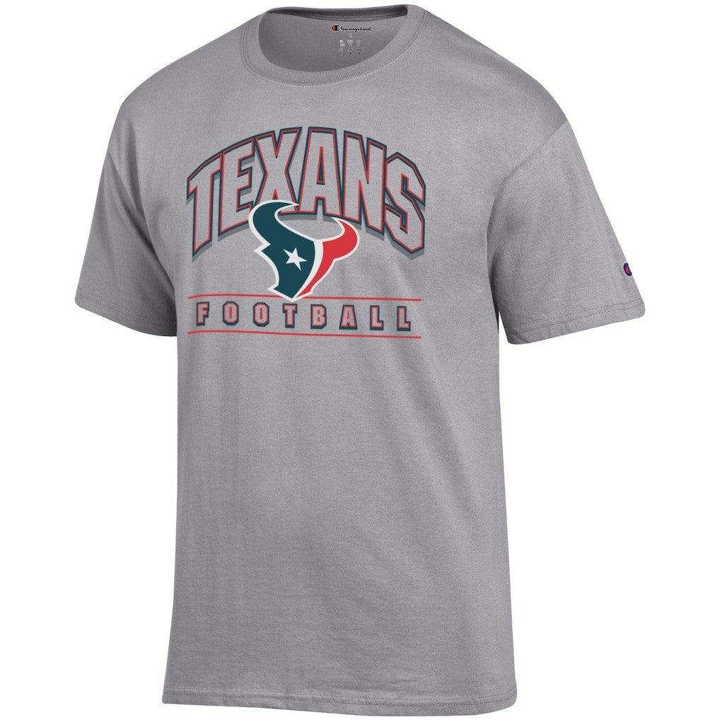 Houston Texans Champion Football T-Shirt - Heather Gray - NFL