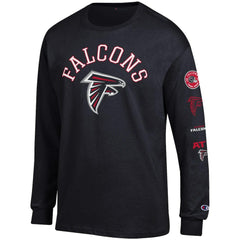 Atlanta Falcons Champion Seal Long Sleeve T-Shirt - Black - NFL