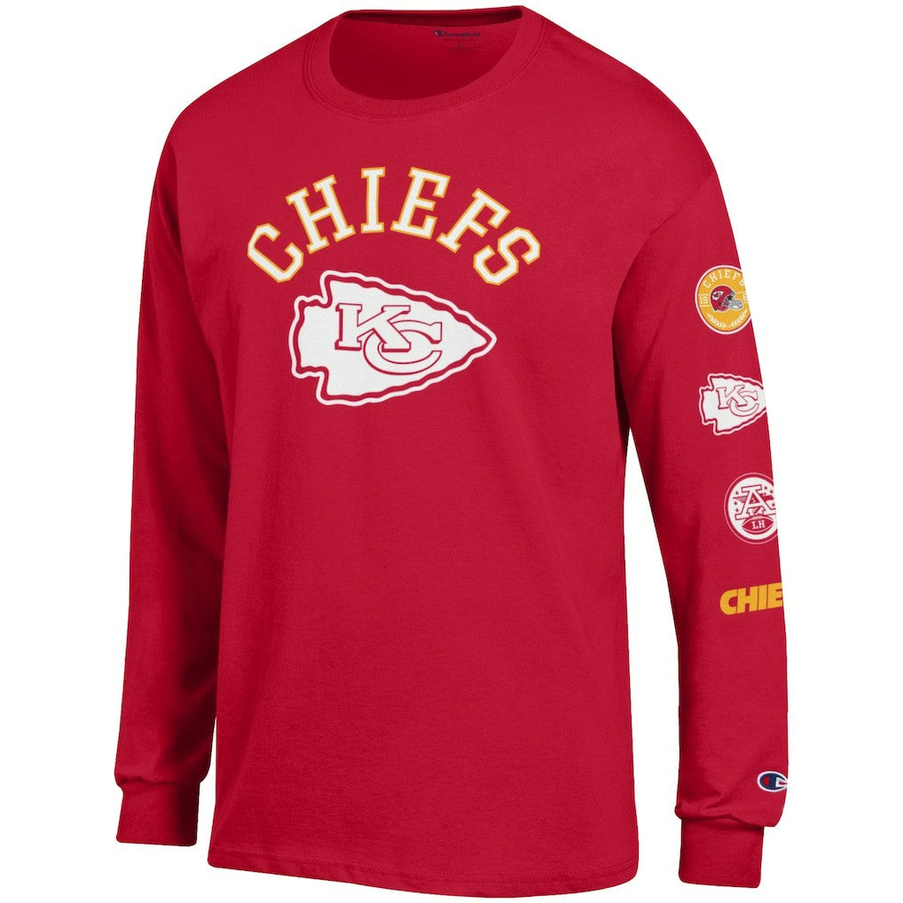 Kansas City Chiefs Champion Seal Long Sleeve T-Shirt - Red - NFL