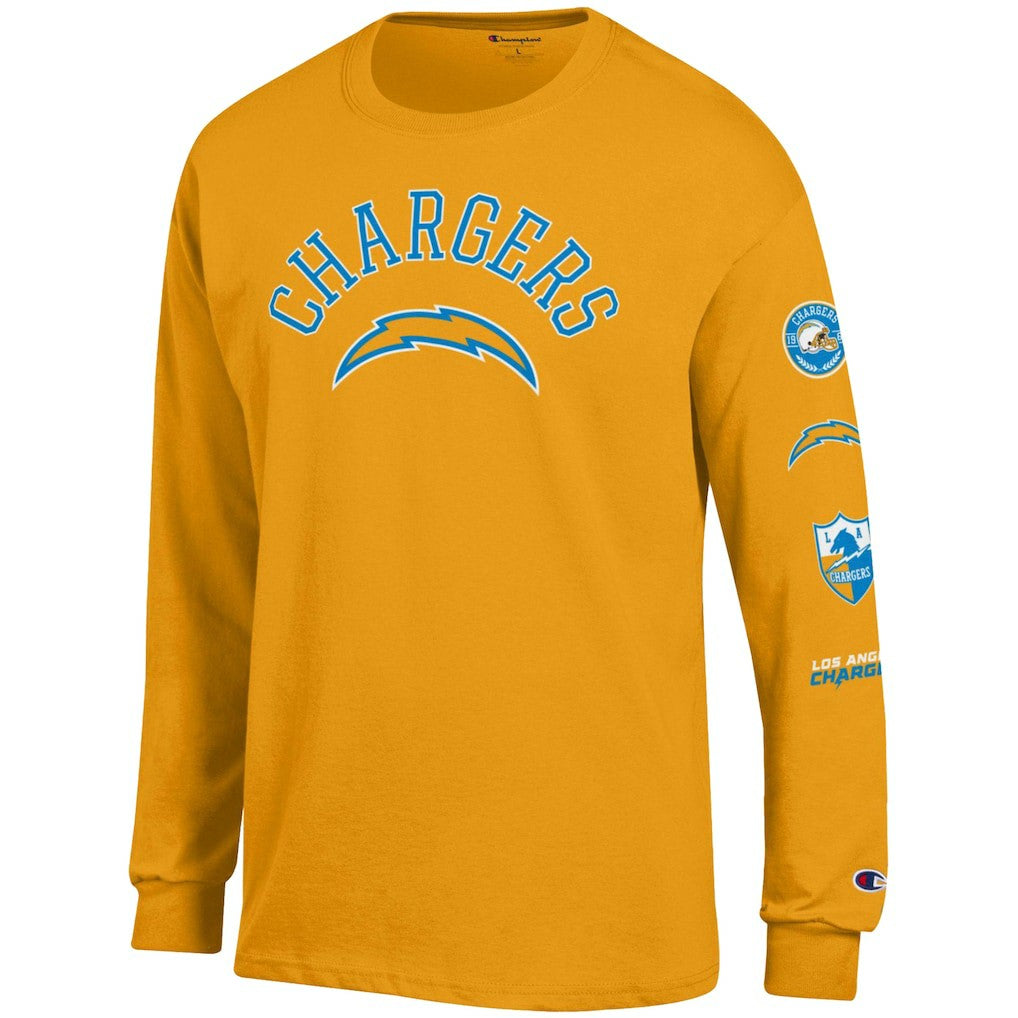 Los Angeles Chargers Champion Seal Long Sleeve T-Shirt - Gold - NFL