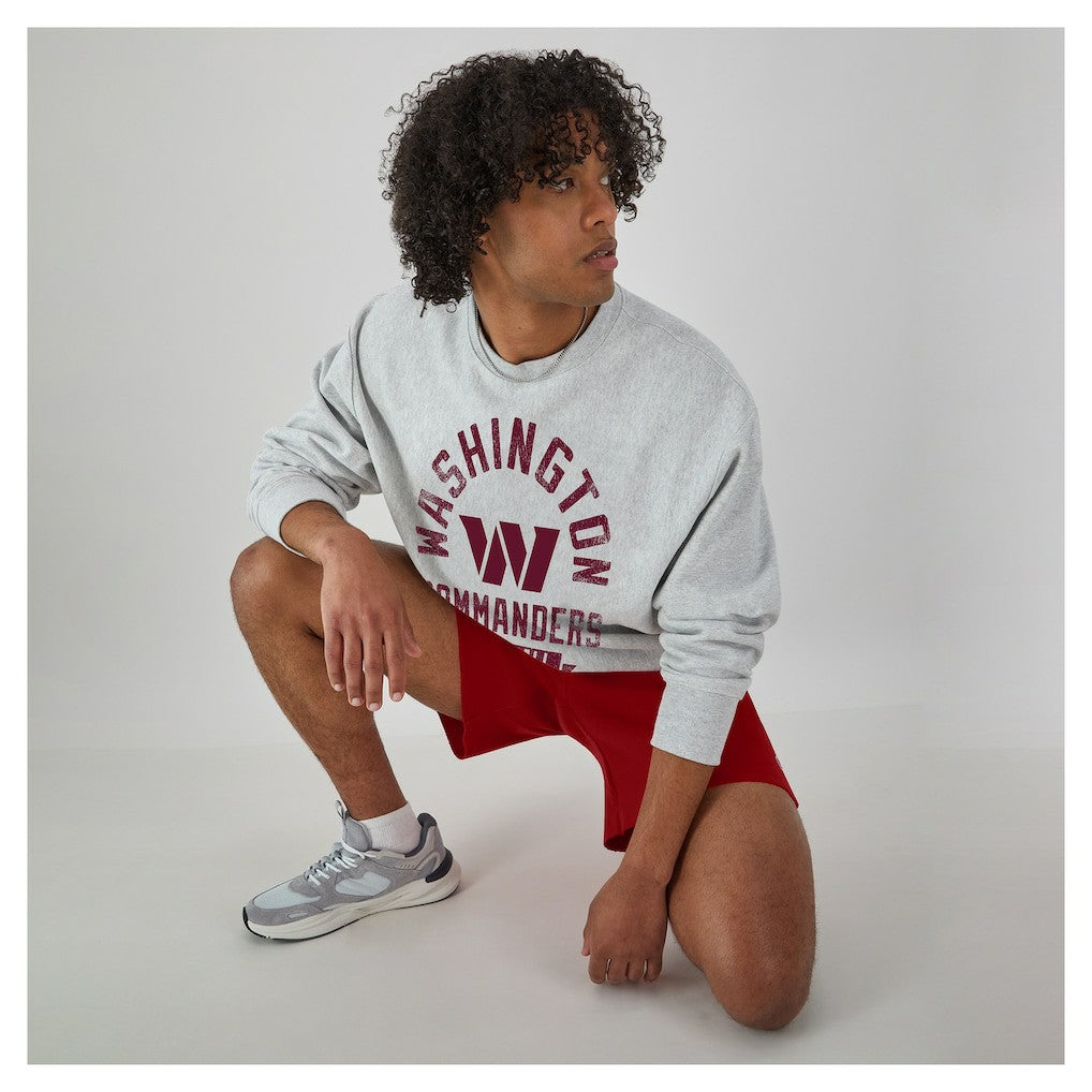 Washington Commanders Champion Reverse Weave Fleece Pullover Sweatshirt - Heather Gray - NFL