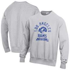 Los Angeles Rams Champion Reverse Weave Fleece Pullover Sweatshirt - Heather Gray - NFL