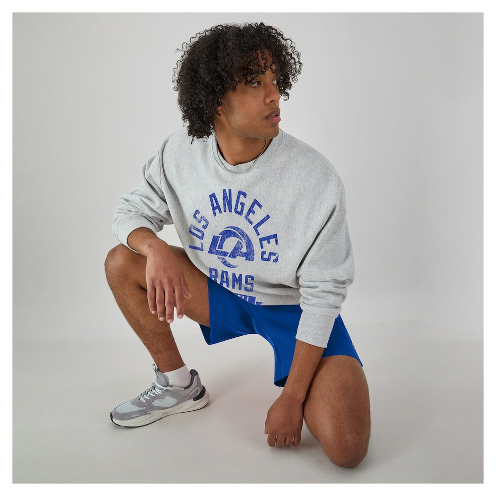 Los Angeles Rams Champion Reverse Weave Fleece Pullover Sweatshirt - Heather Gray - NFL