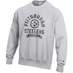 Pittsburgh Steelers Champion Reverse Weave Fleece Pullover Sweatshirt - Heather Gray - NFL